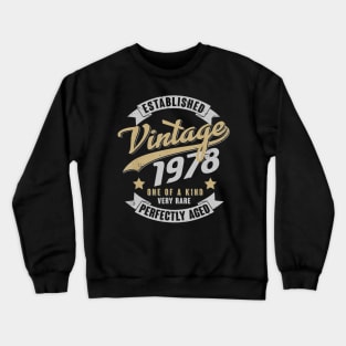 Vintage 1978 42nd Birthday Best Birtthday Gift Crewneck Sweatshirt